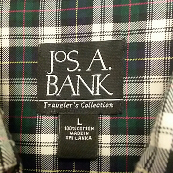 Jos. A. Bank Large Plaid Dress Shirt - Picture 3 of 8